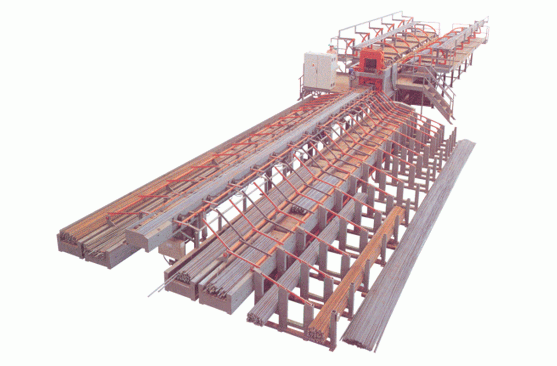Ligne de production de cisaillement de barreaux intelligents