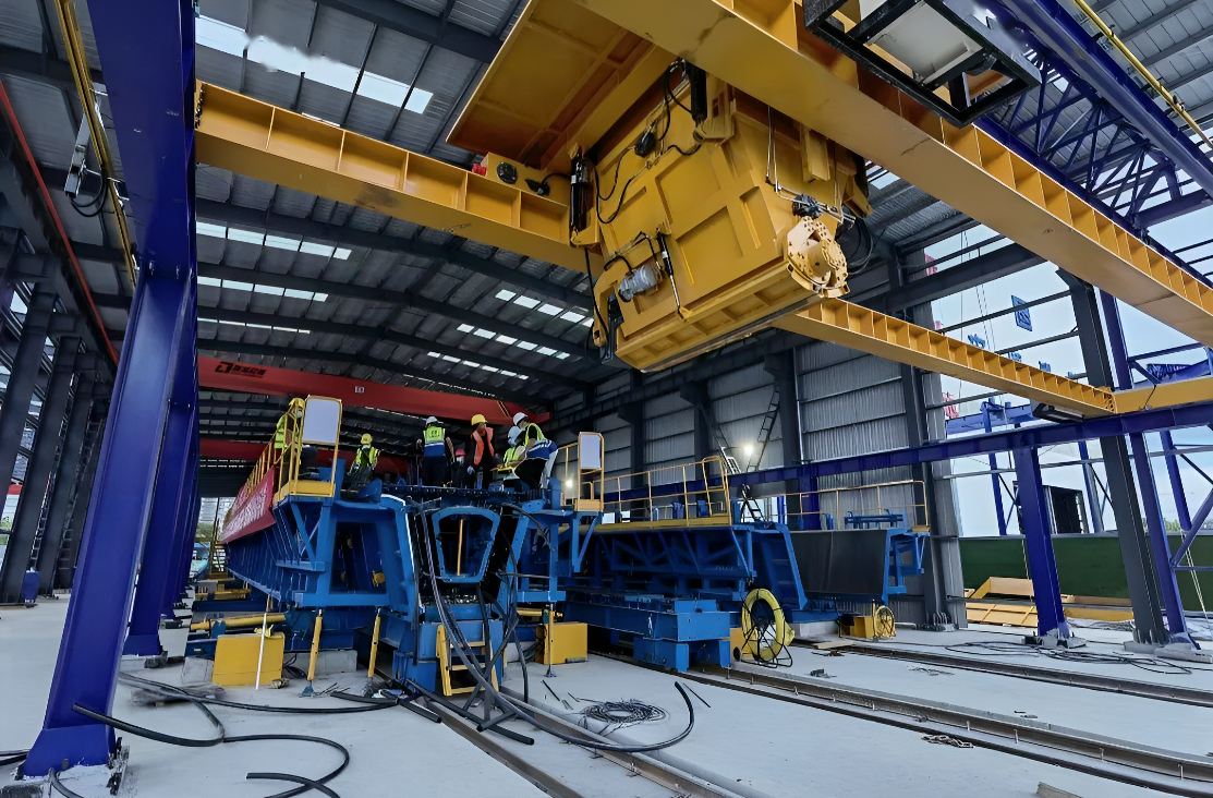 Ligne de production de pont préfabriquée intelligente