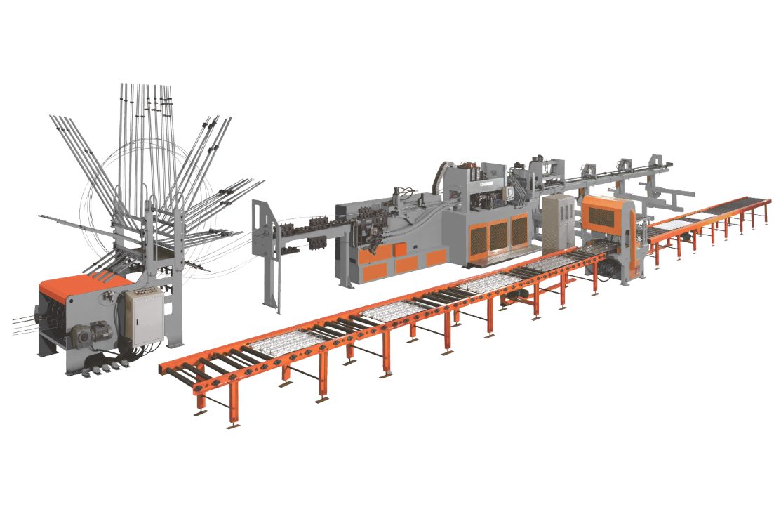 Ligne de production de composants en béton préfabriqué intelligent