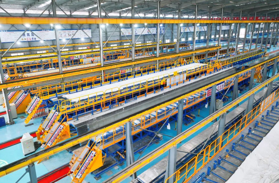 Ligne de production de pont préfabriquée intelligente