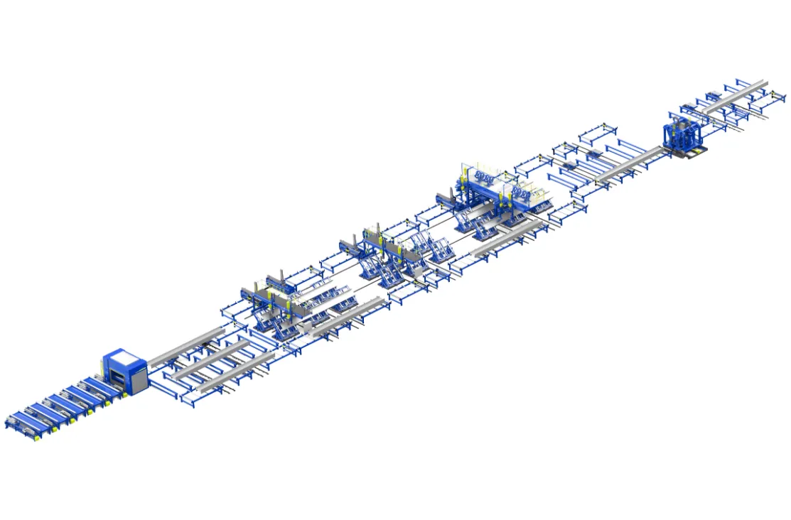 Ligne de production de structure en acier intelligent