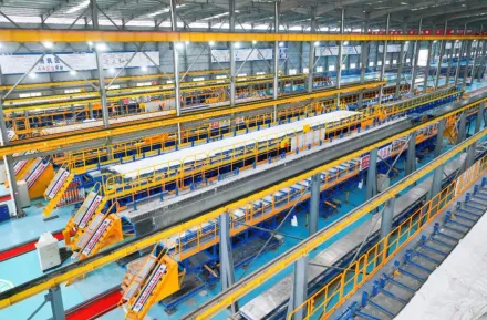 Ligne de production de pont pr&eacute;fabriqu&eacute;e intelligente